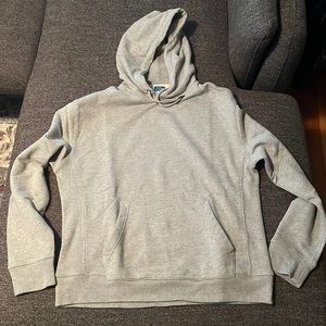 Brand New J Crew French Terry Heather Grey Hoodie L